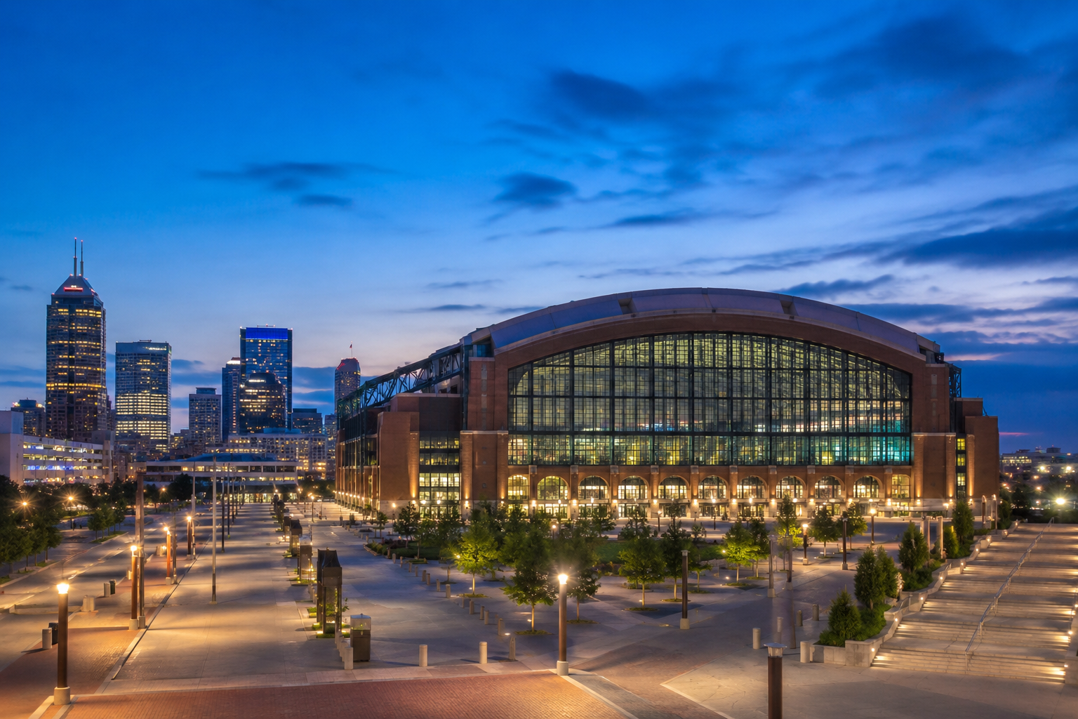 AI-generated temporary image representing Lucas Oil Stadium